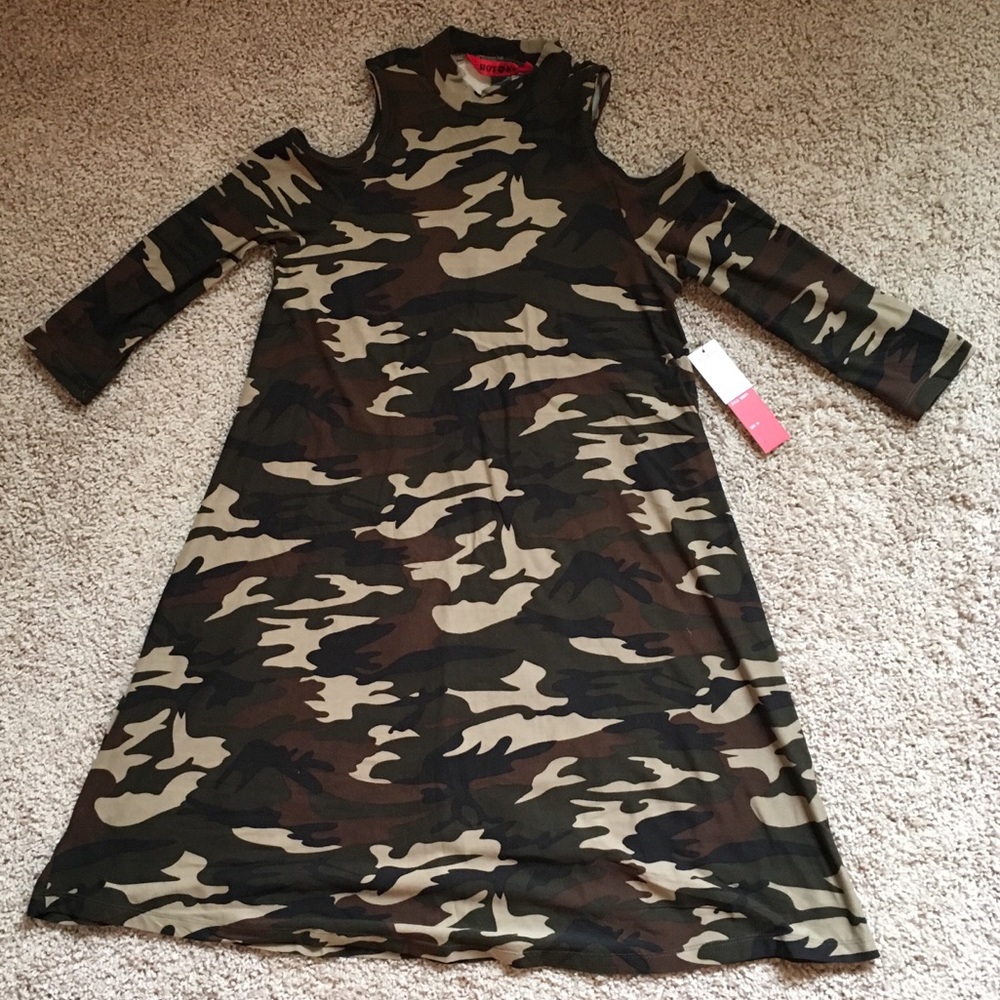 Open shoulder dress